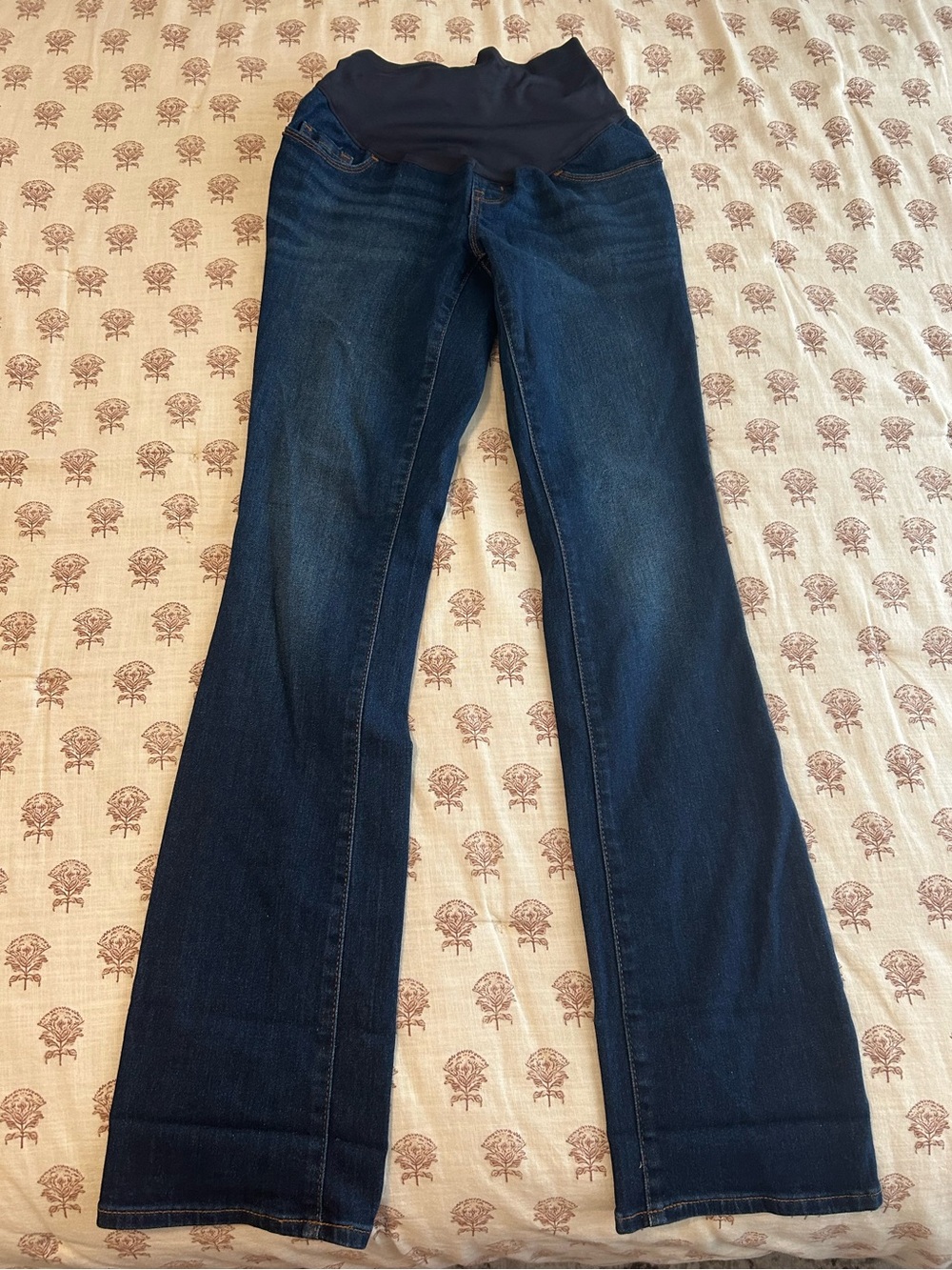 Old navy Dark Blue Maternity Boot cut Jeans with Stretch Panel 0 long